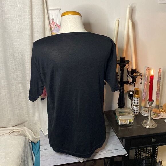 🌷 Patrick Tricot🌷 100% Silk Knit Short Sleeve Top - Picture 4 of 7